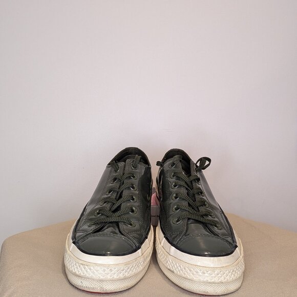 Converse Chuck Taylor 70 Olive Patent Leather - Women 7.5 - Picture 2 of 11